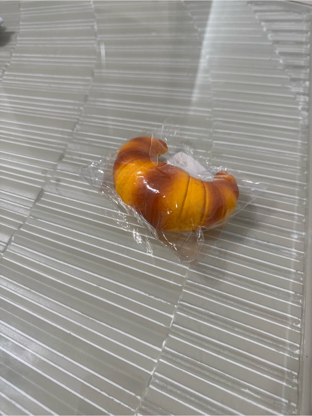 Colorful Orange-Brown Decorative Croissant sensory squish fidget